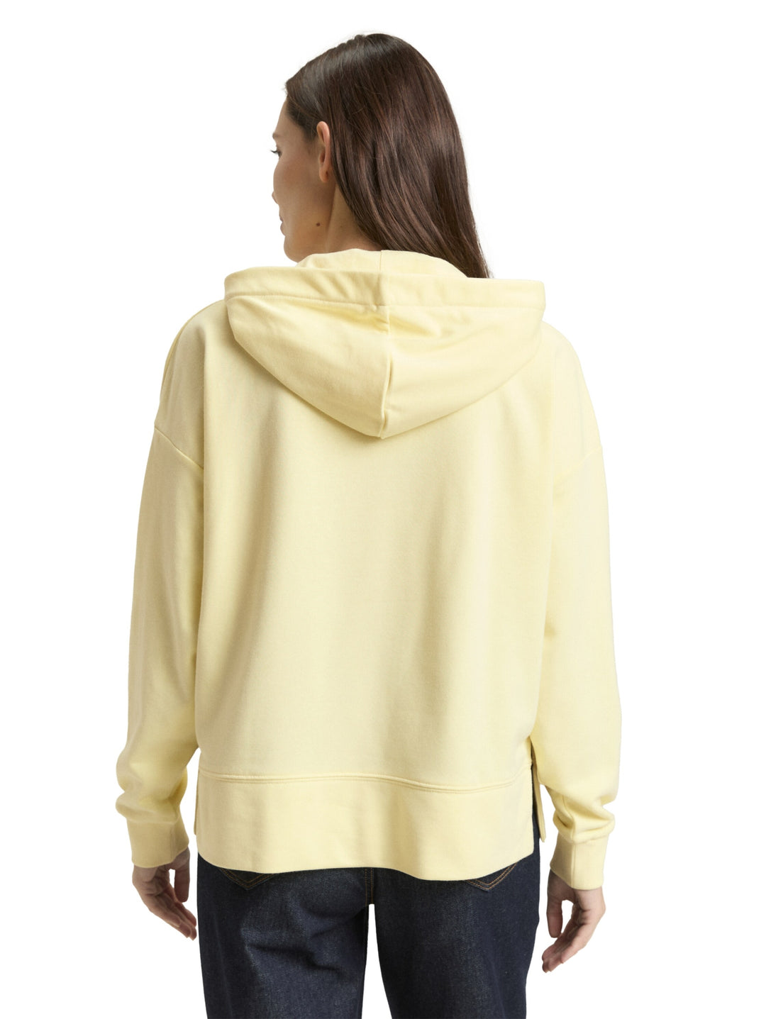 Sweatshirt hoodie w emboss, soft lemon 38887 Bild 4