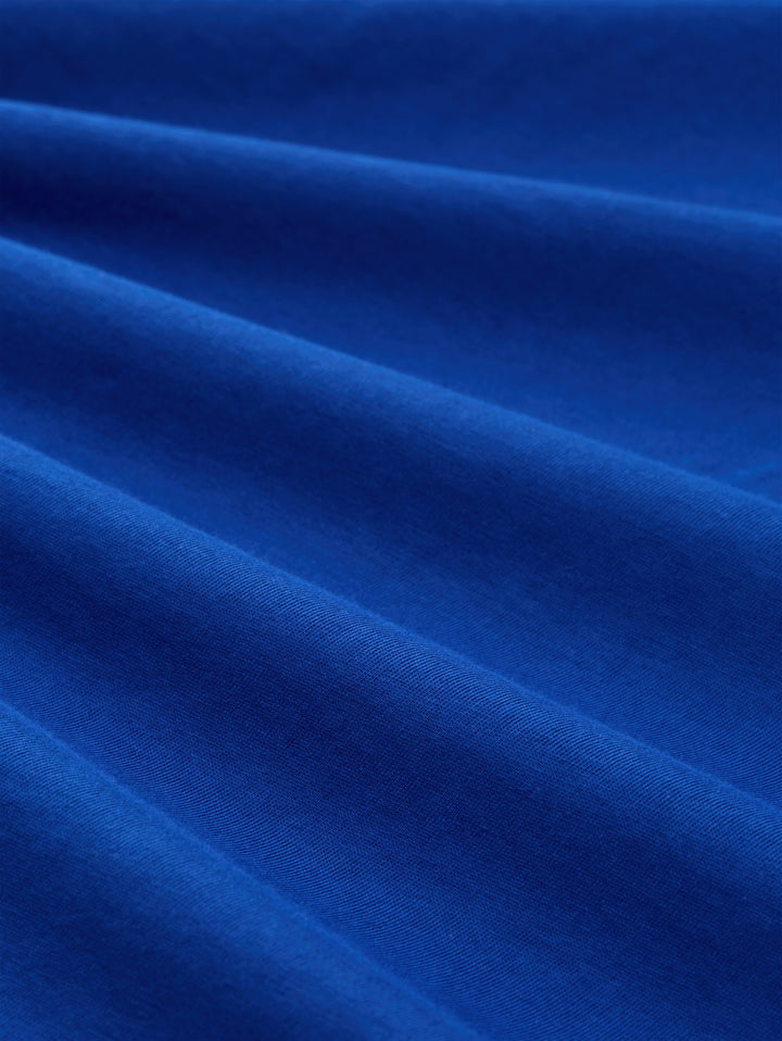 T-shirt basic crew neck print, shiny royal blue 14531 Bild 2
