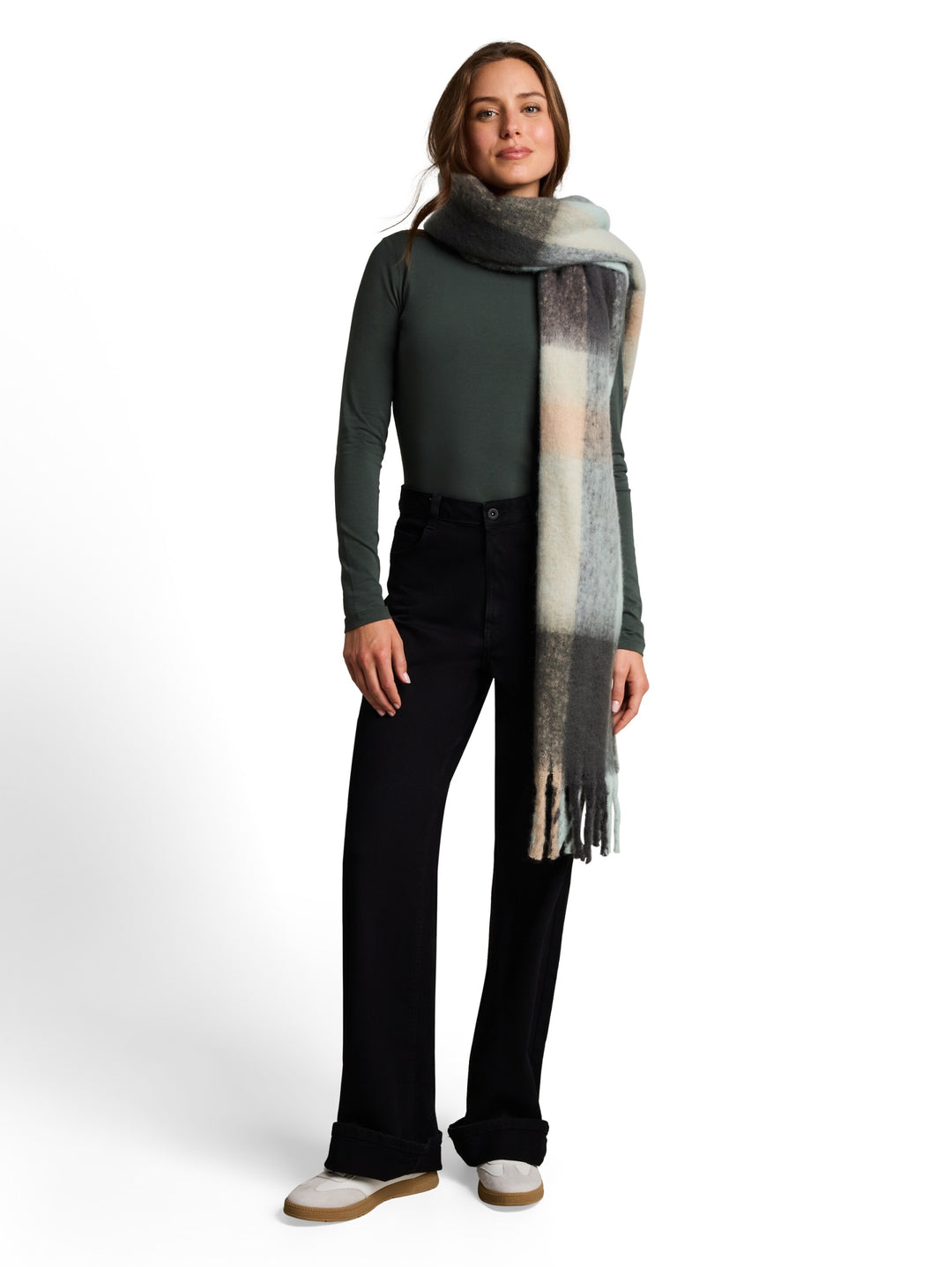 T-shirt basic roll neck, Darkest Olive 14406 Bild 3