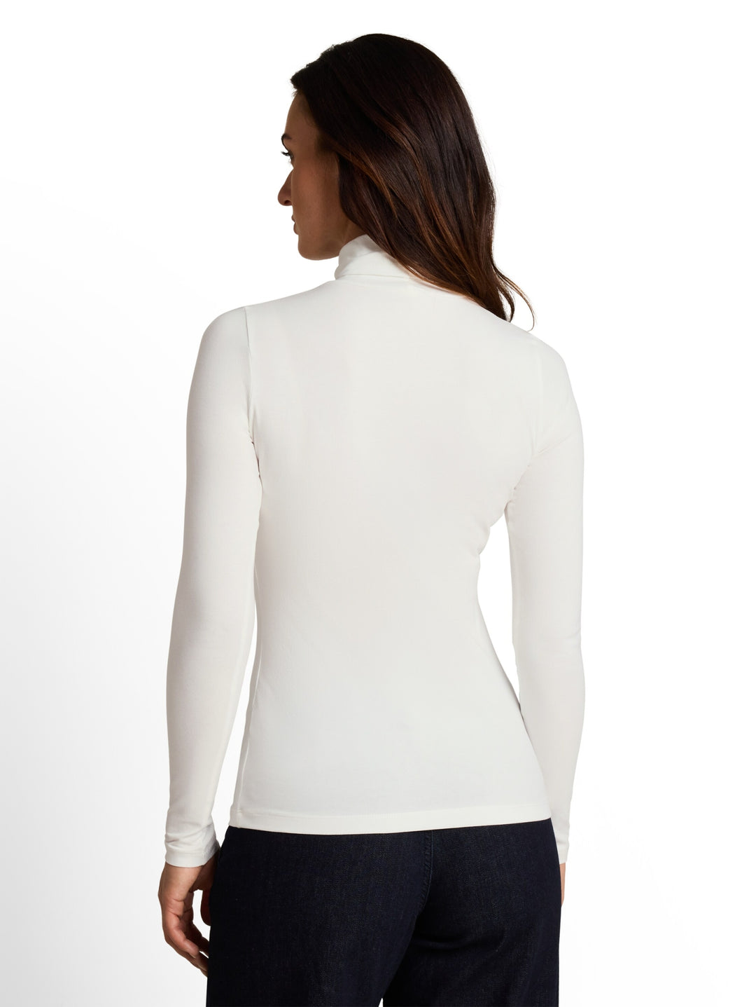 T-shirt basic roll neck, Whisper White 10315 Bild 4