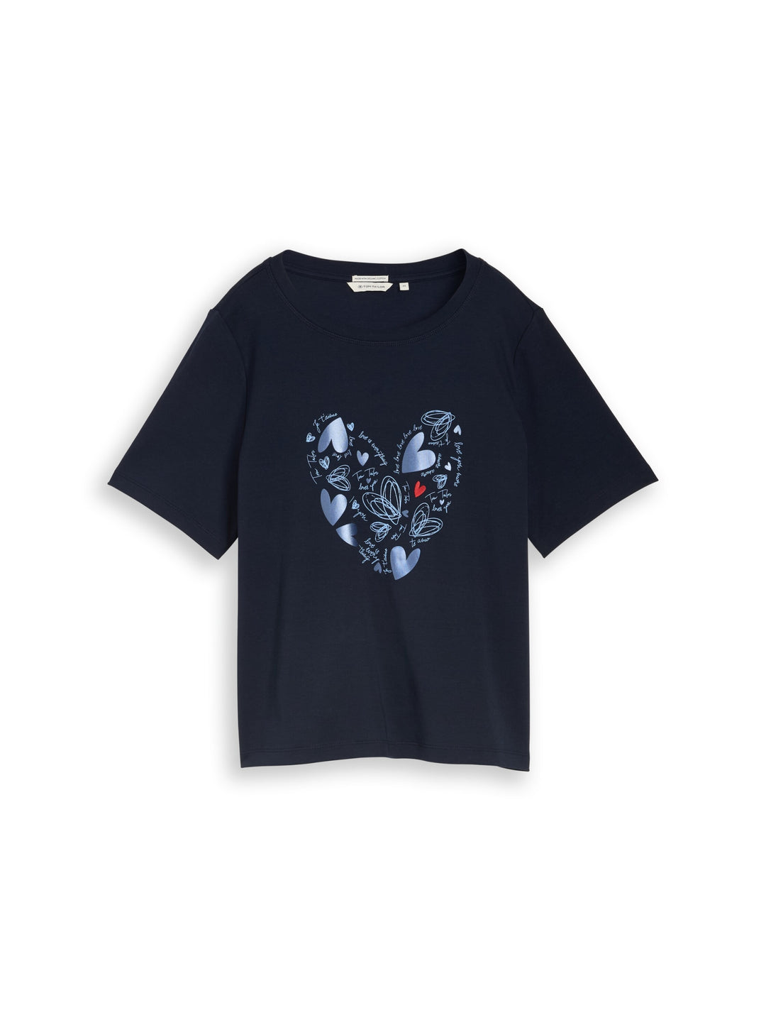 T-shirt boxy crew neck with pr, sky captain blue 10668 Bild 1