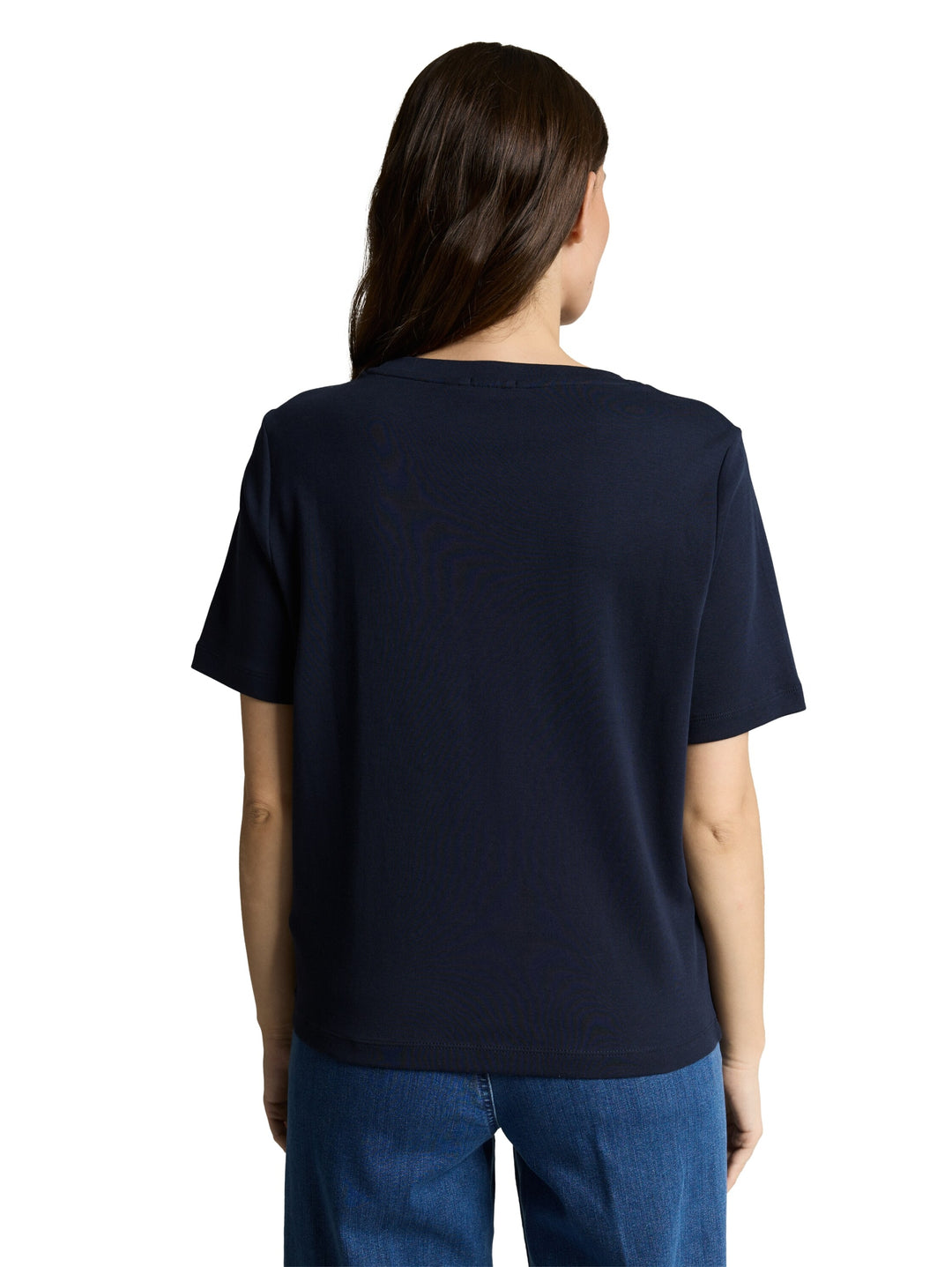 T-shirt boxy crew neck with pr, sky captain blue 10668 Bild 4
