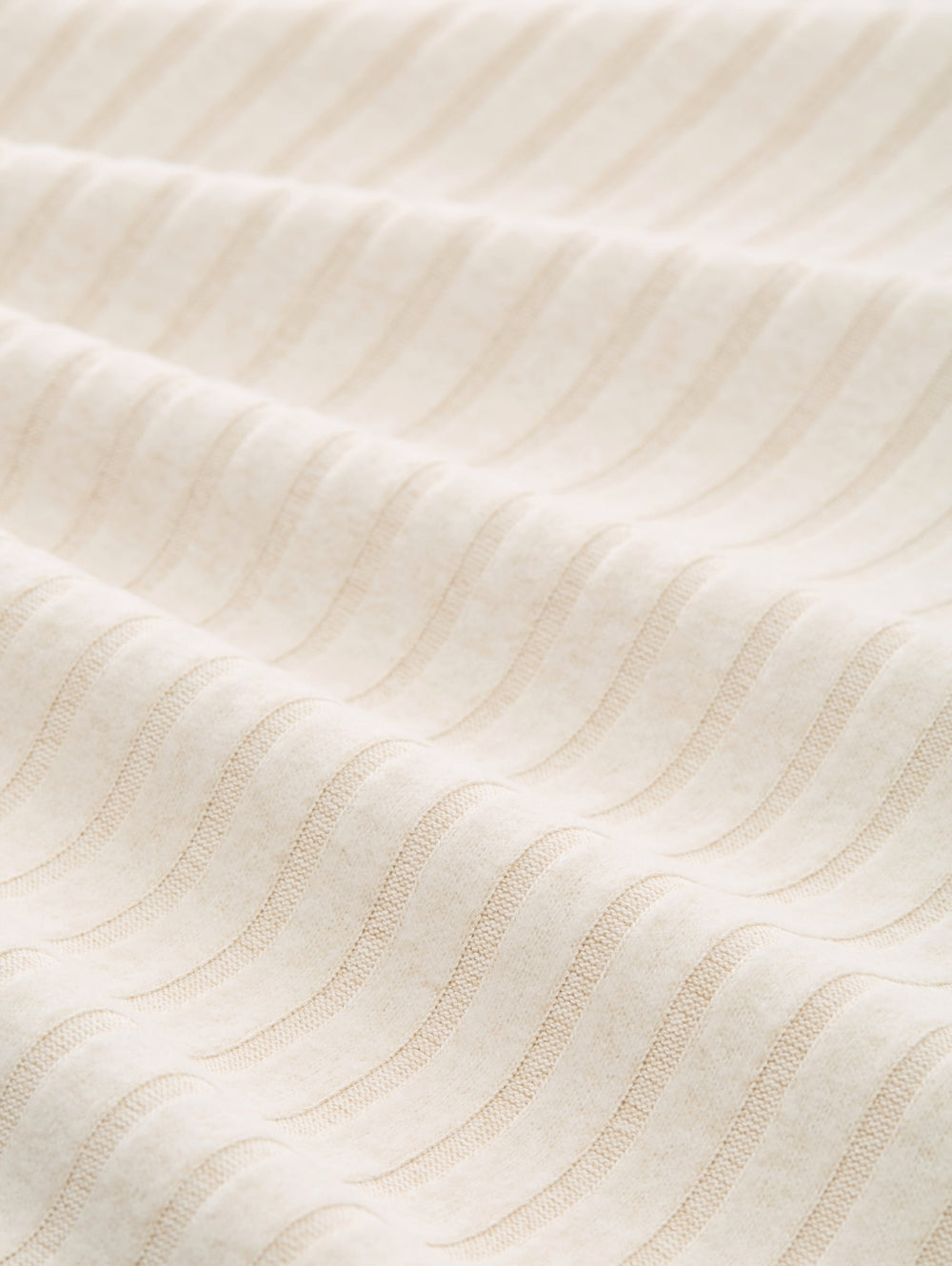 T-shirt cosy wide rib mock nec, sand stone beige melange 36844 Bild 2