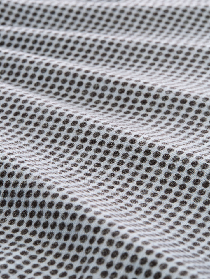 T-shirt cozy alloverprint, brown dot on blue melange 41450 Bild 2