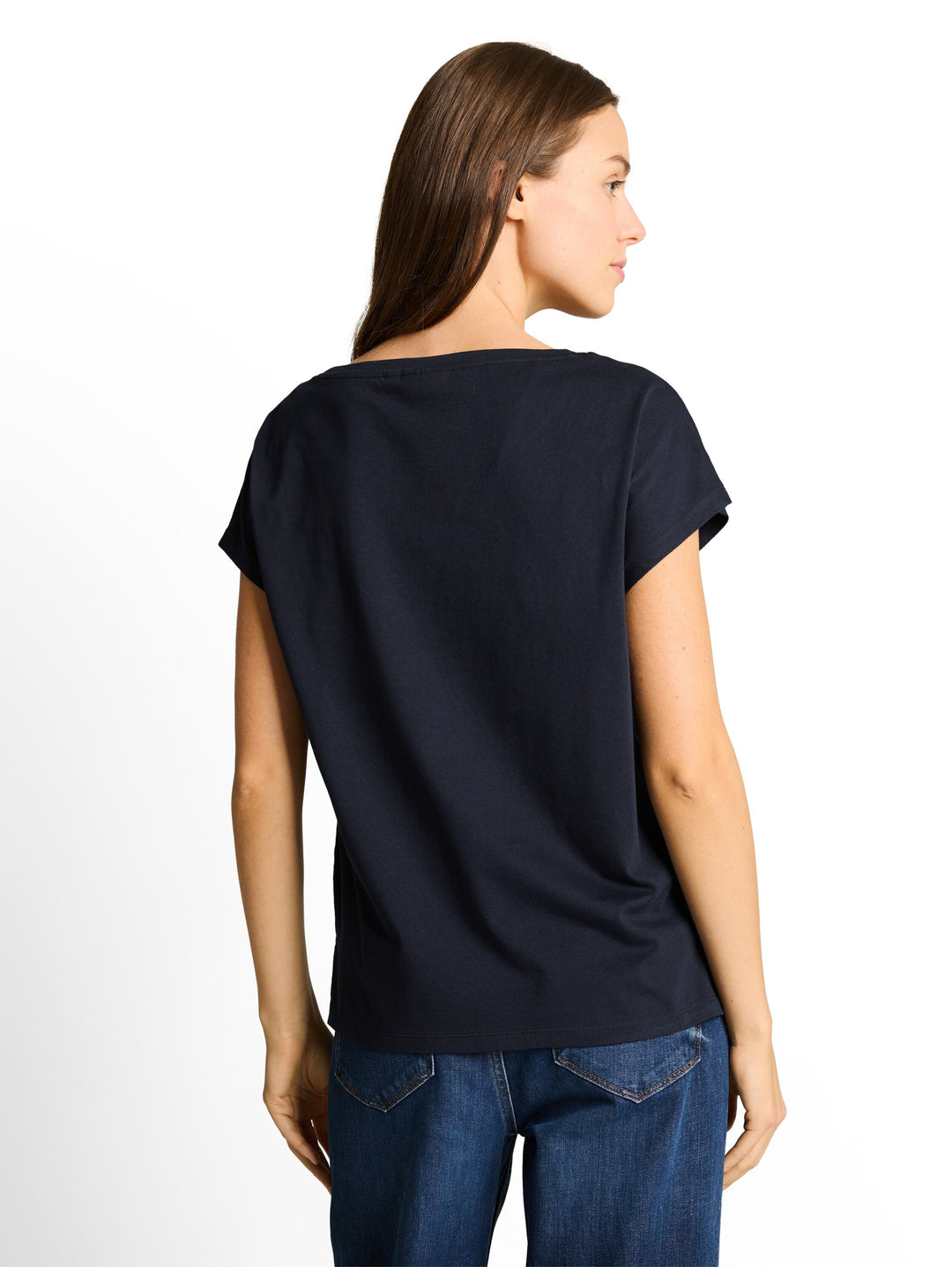 T-shirt crew neck ajour deplac, sky captain blue 10668 Bild 4