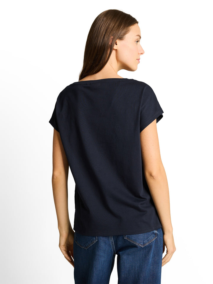 T-shirt crew neck ajour deplac, sky captain blue 10668 Bild 4