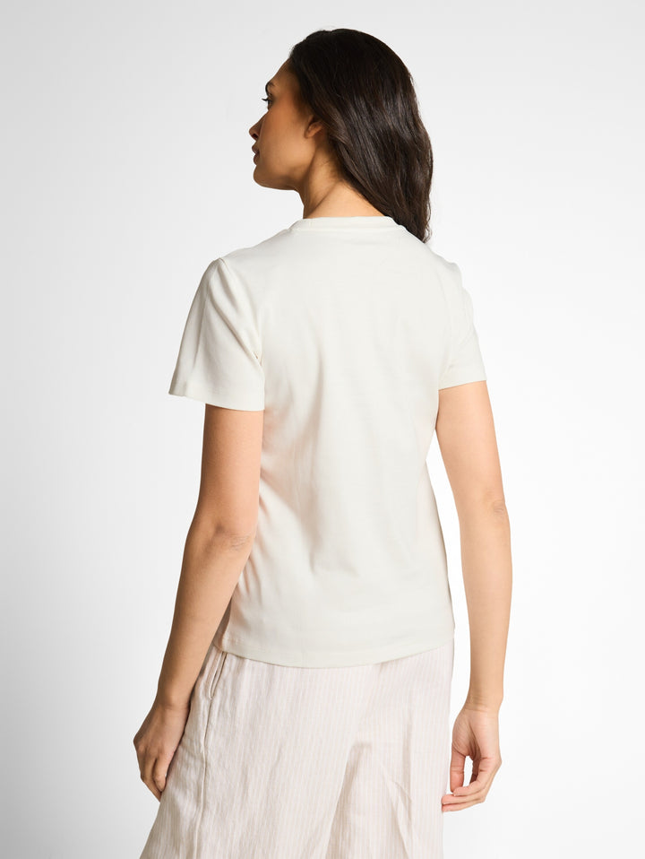 T-shirt  crew neck basic inter, Whisper White 10315 Bild 4