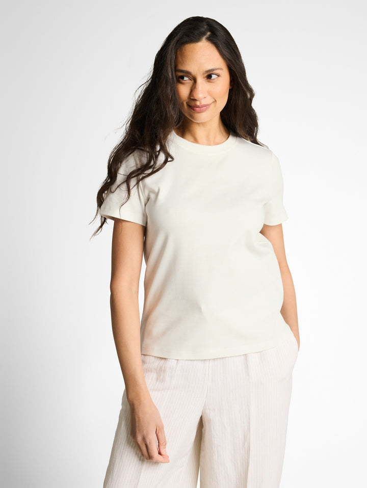 T-shirt  crew neck basic inter, Whisper White 10315 Bild 5