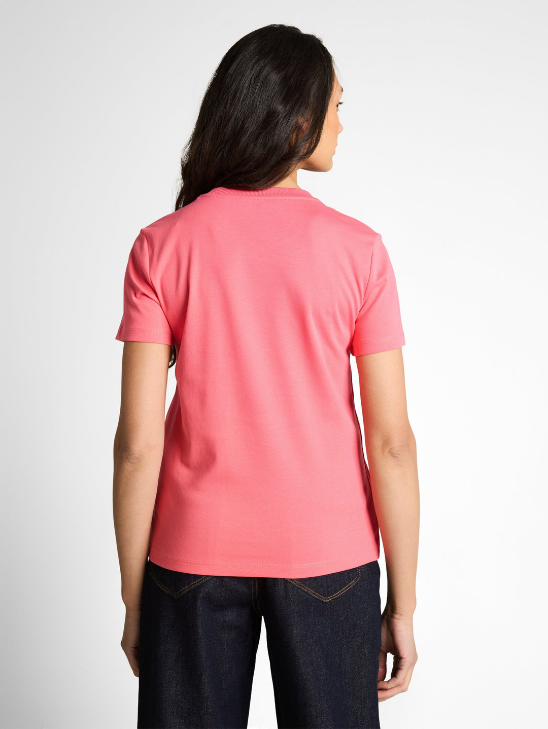 T-shirt  crew neck basic inter, soft coral pink 40029 Bild 4
