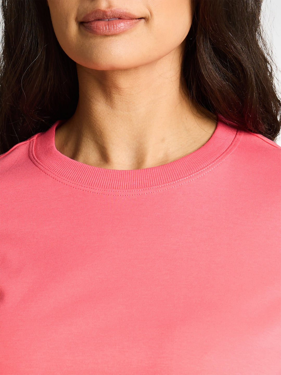 T-shirt  crew neck basic inter, soft coral pink 40029 Bild 6