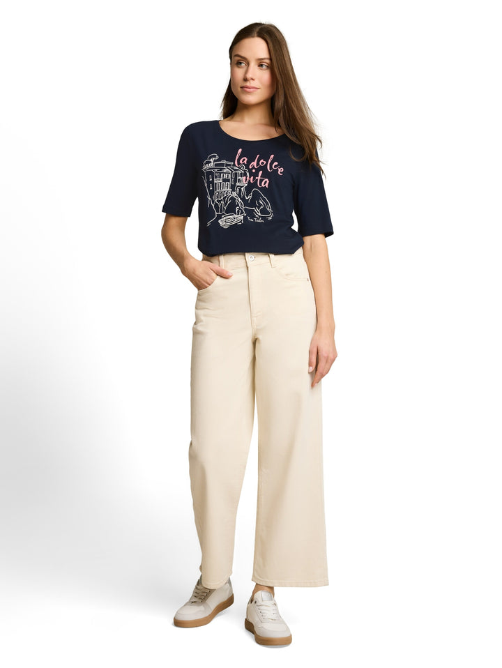 T-shirt crew neck with print, Lunar Eclipse 11019 Bild 3