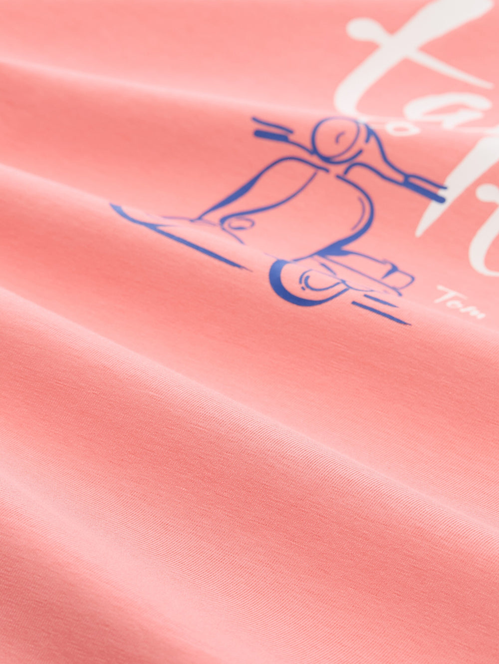 T-shirt crew neck with print, soft fuchsia pink 40506 Bild 2