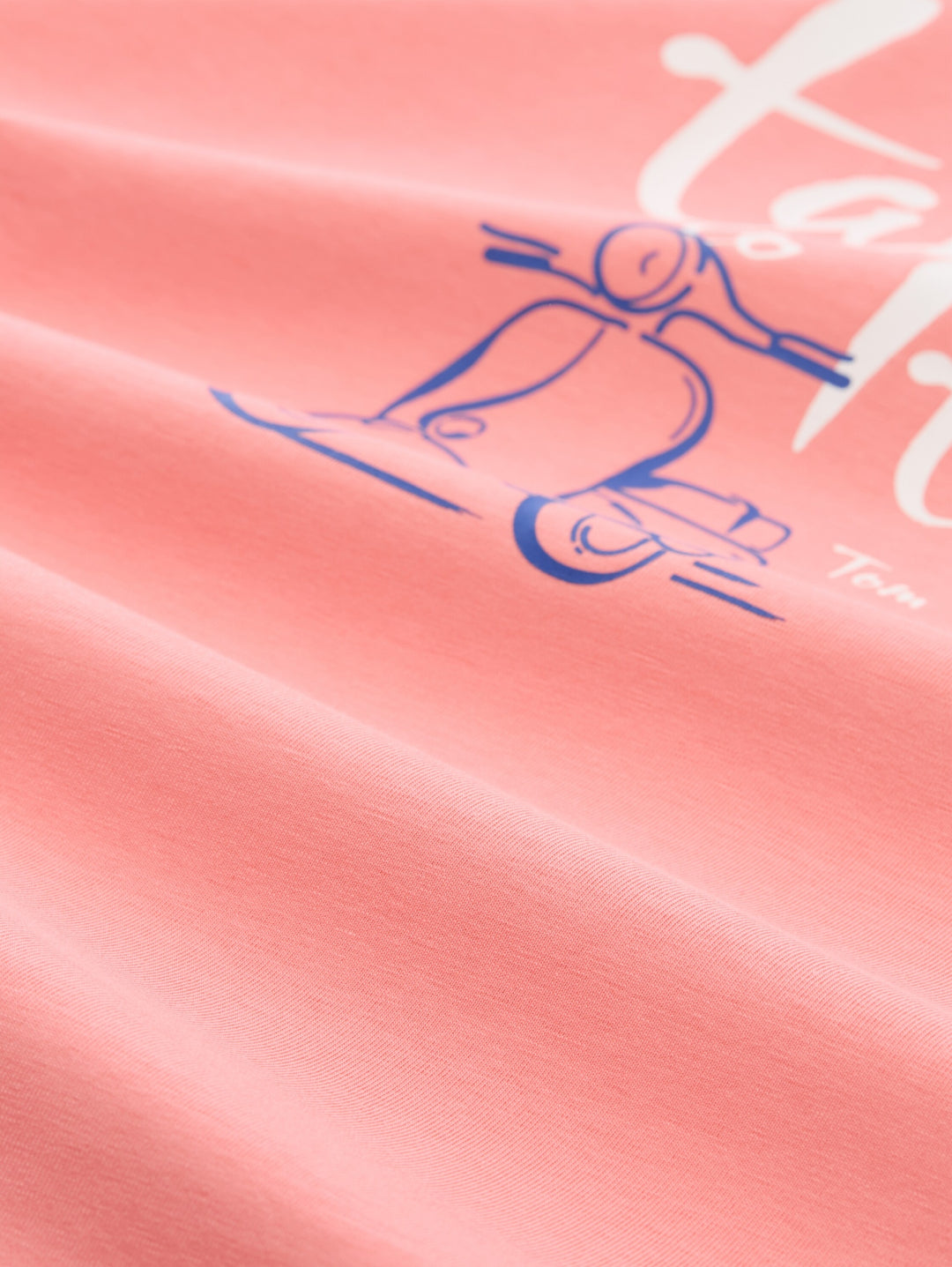 T-shirt crew neck with print, soft fuchsia pink 40506 Bild 2