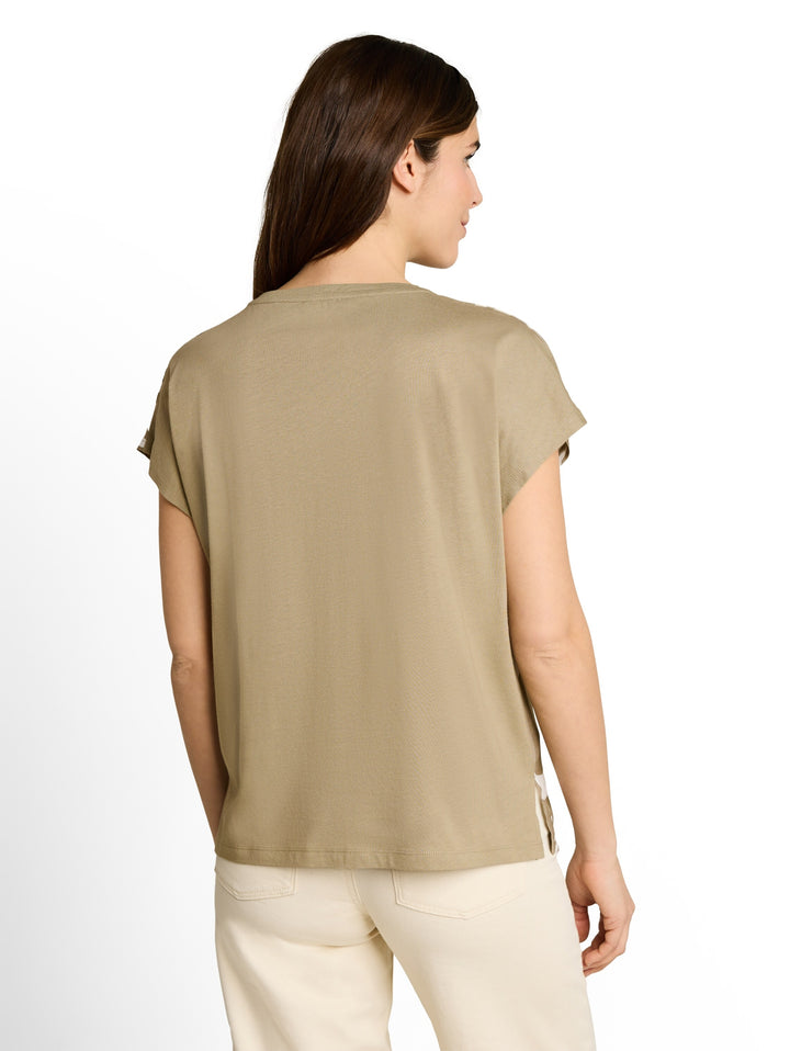 T-Shirt fabric mix, Silver Olive 11863 Bild 4