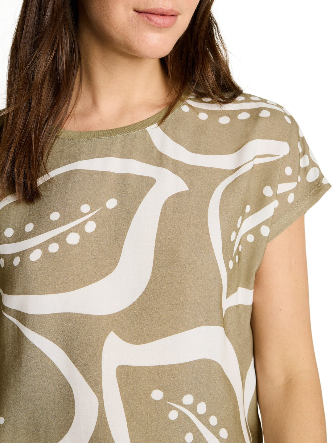 T-Shirt fabric mix, Silver Olive 11863 Bild 5