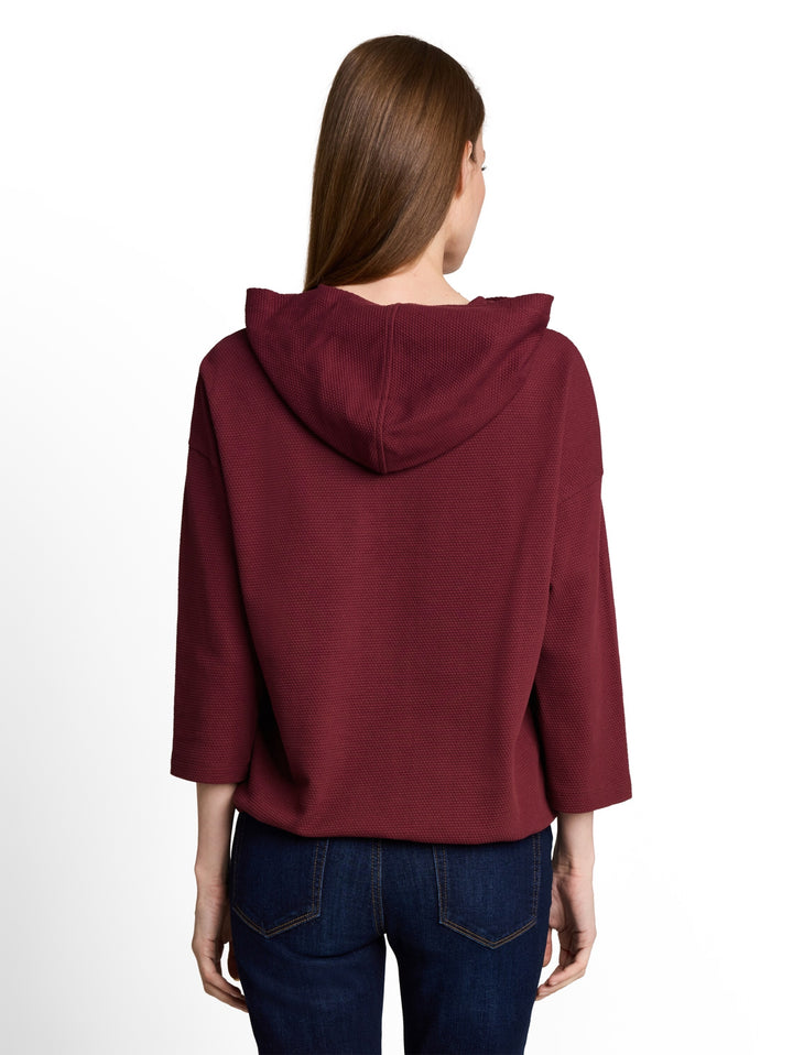 T-shirt hoody stripe structure, Preppy Plum 10342 Bild 10