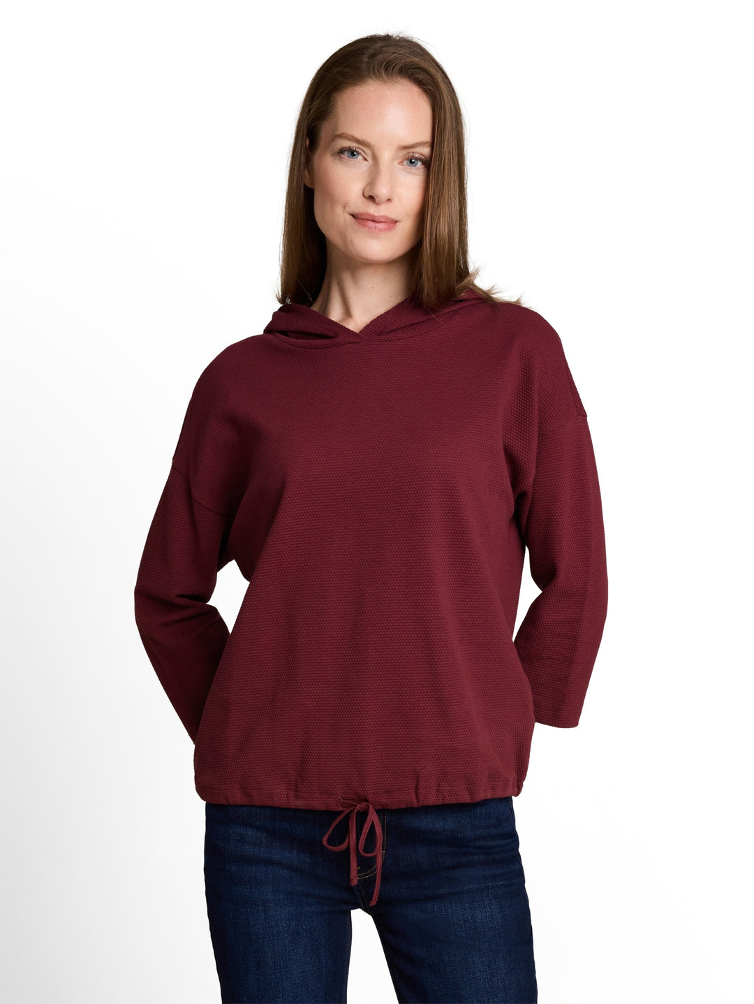 T-shirt hoody stripe structure, Preppy Plum 10342 Bild 5
