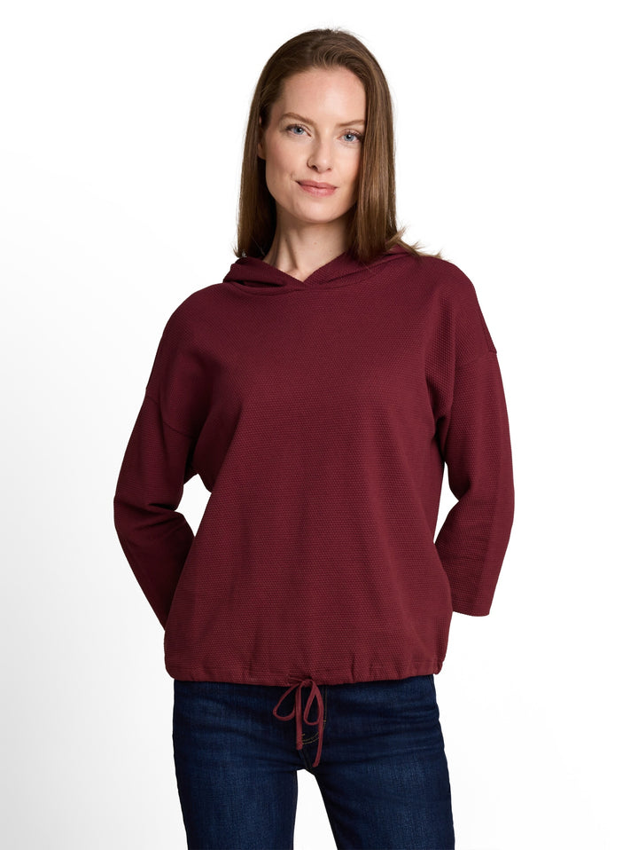 T-shirt hoody stripe structure, Preppy Plum 10342 Bild 5