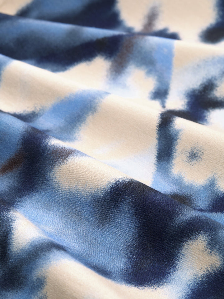 T-shirt mock neck alloverprint, blue blurry argyle 39031 Bild 2