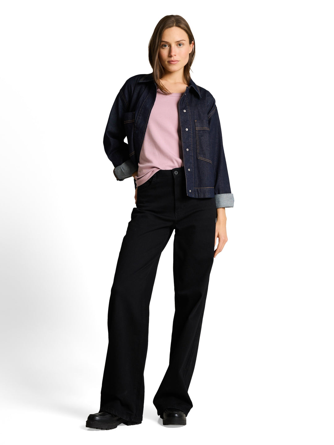 T-shirt rib top, light elderberry 36847 Bild 3
