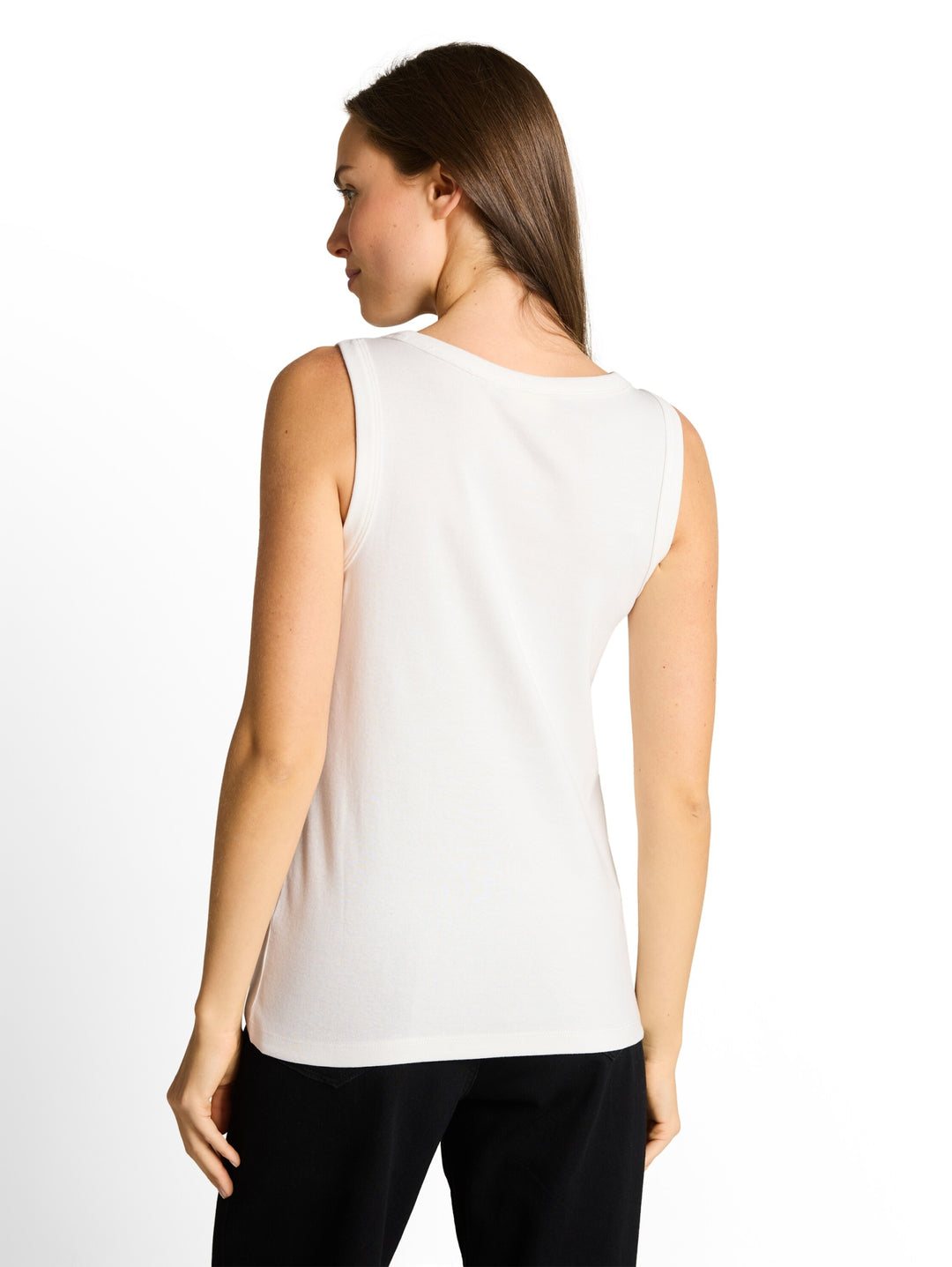 T-shirt rib top, Whisper White 10315 Bild 4