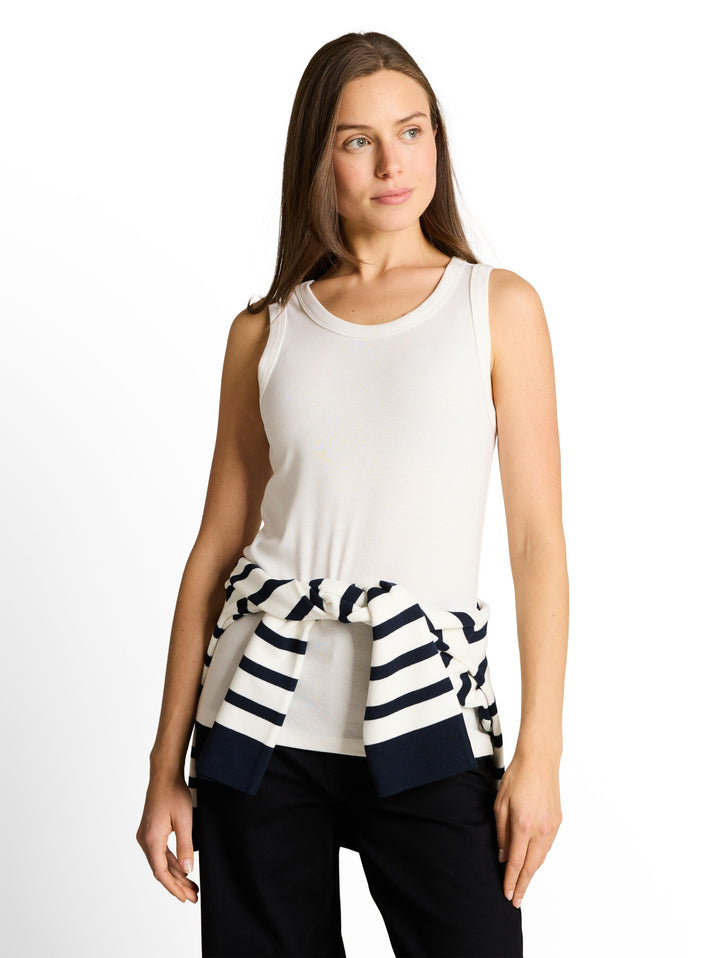 T-shirt rib top, Whisper White 10315 Bild 6