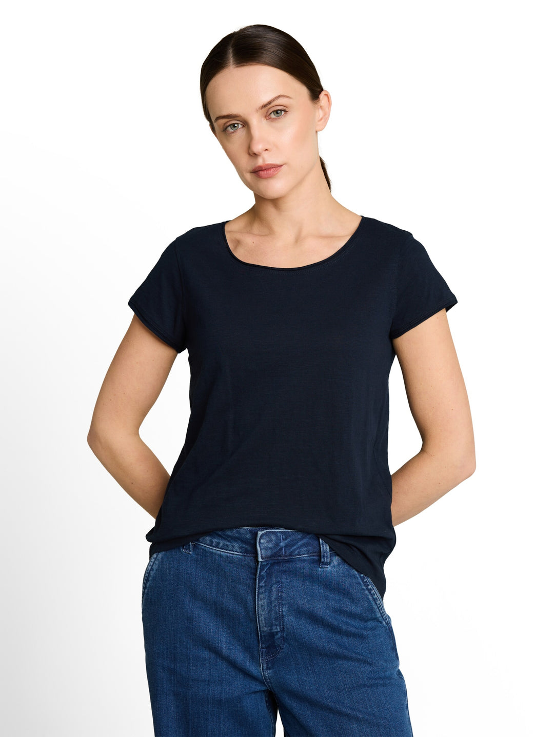 T-shirt slub jersey wide crew, sky captain blue 10668 Bild 5