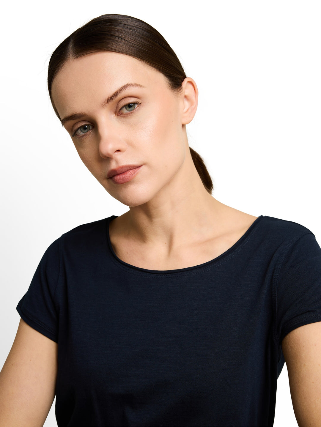 T-shirt slub jersey wide crew, sky captain blue 10668 Bild 6