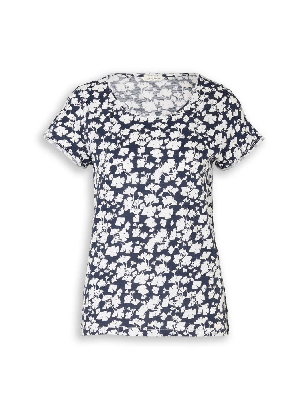 T-shirt slub jersey wide crew, blue ginkgo minimal 39735 Bild 1