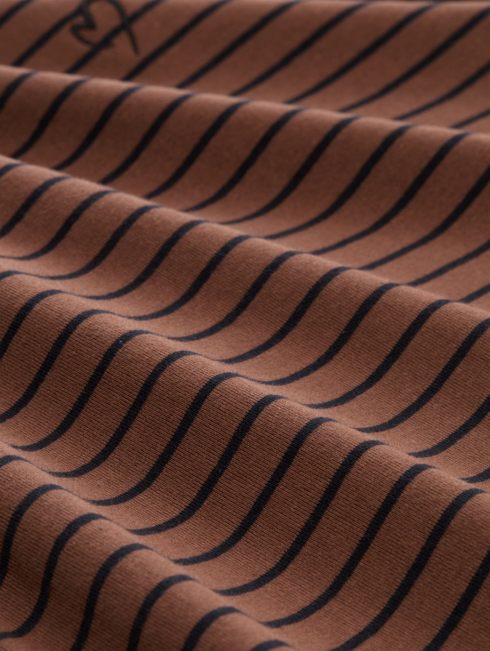 T-Shirt striped boatneck, camel black irregular stripe 40892 Bild 2