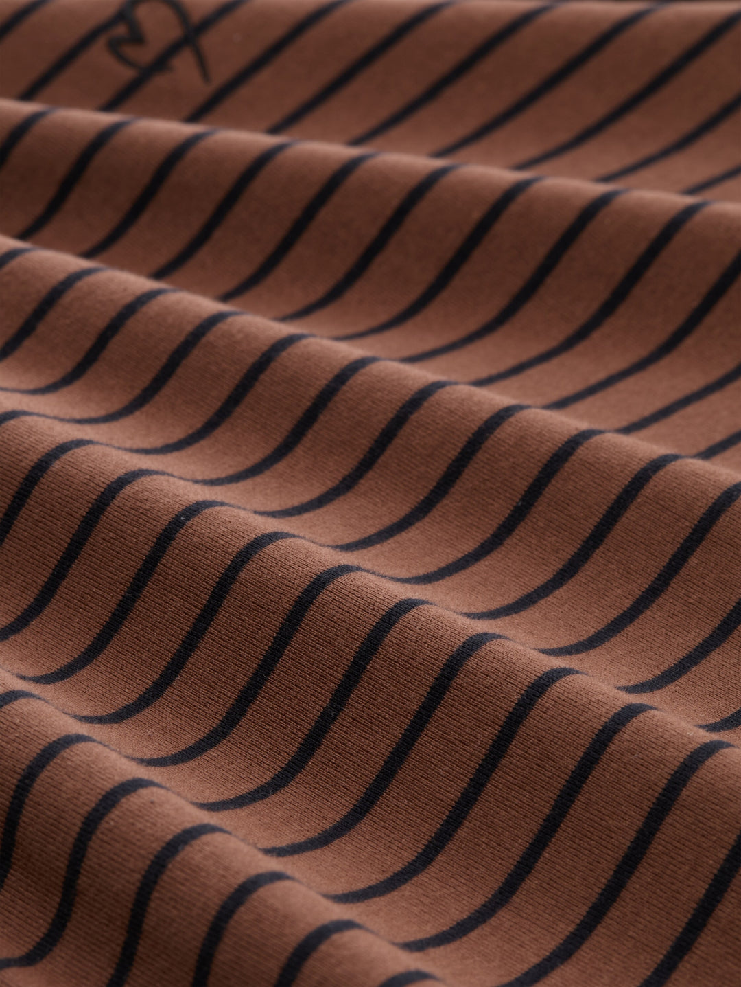 T-Shirt striped boatneck, camel black irregular stripe 40892 Bild 2
