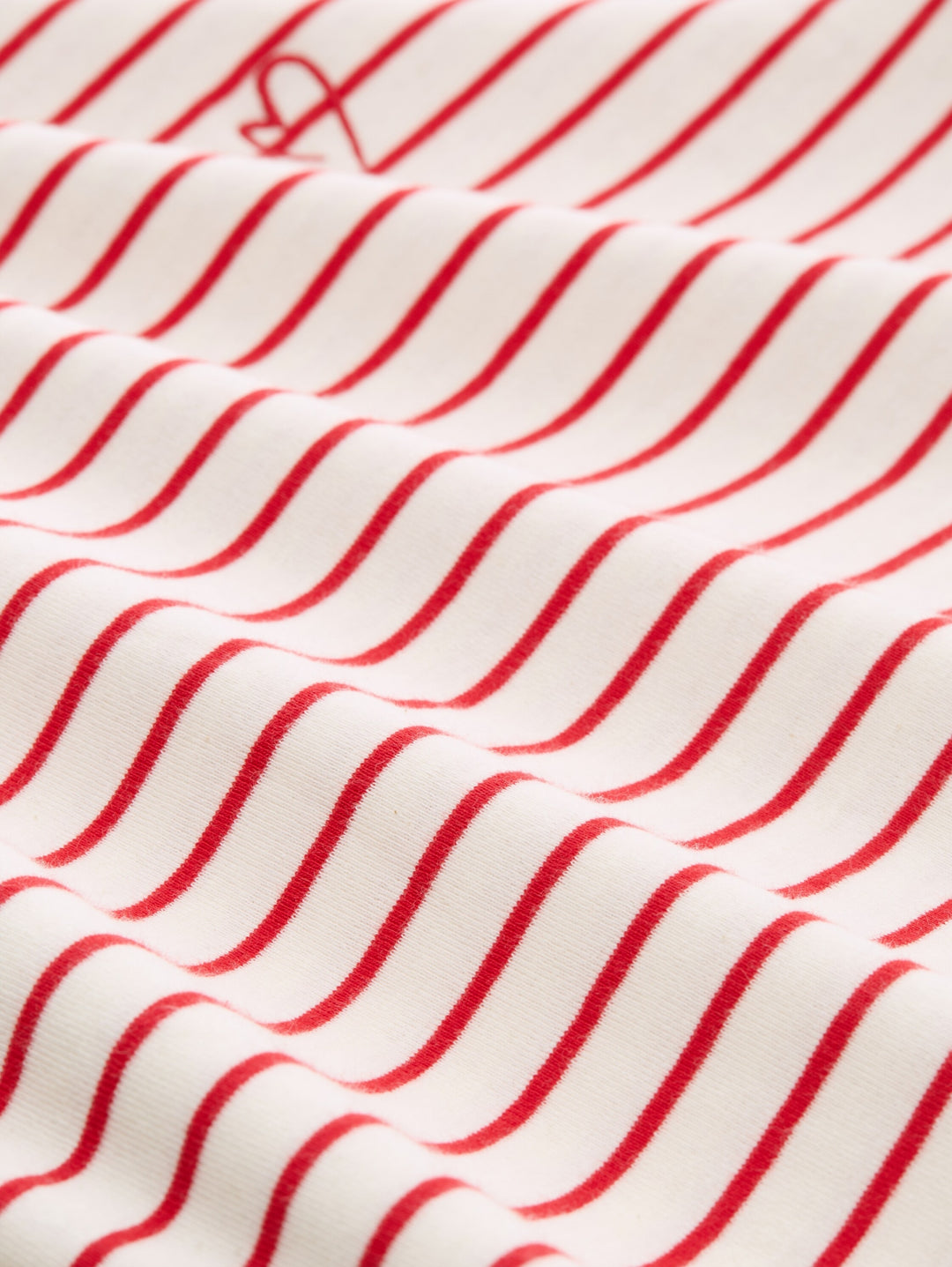 T-Shirt striped boatneck, red offwhite stripe 40355 Bild 2