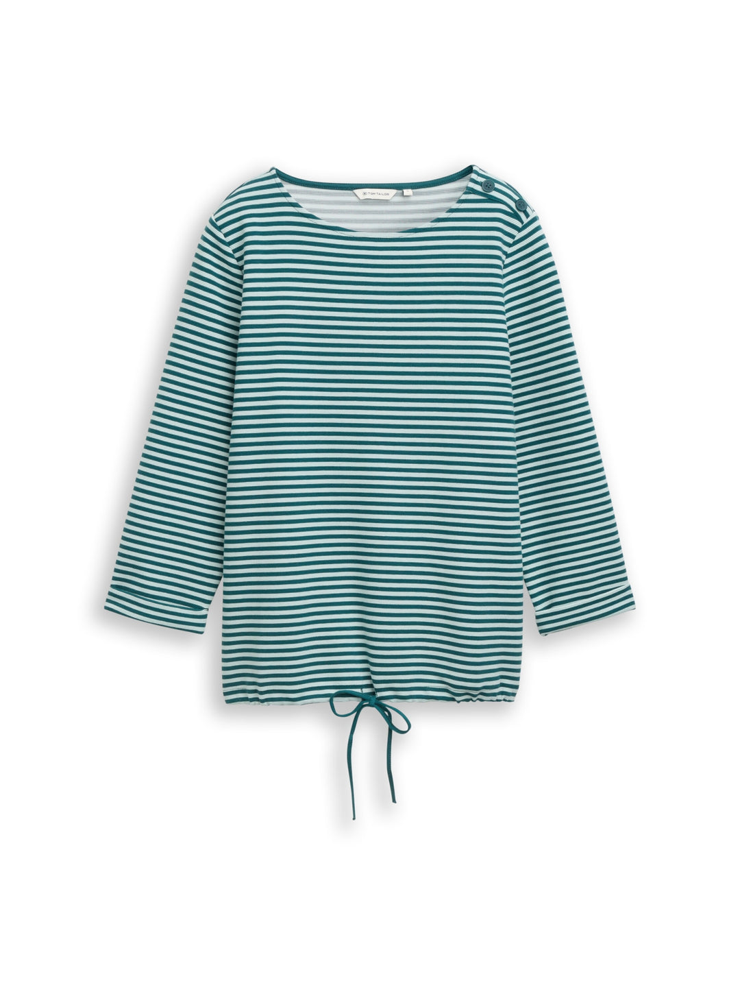 T-shirt structured, mint green regular stripe 40016 Bild 1