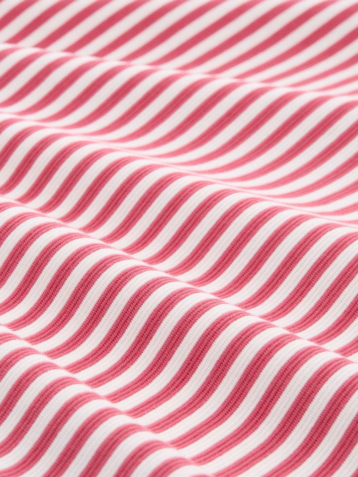 T-shirt structured, pink offwhite regular stripe 39435 Bild 2