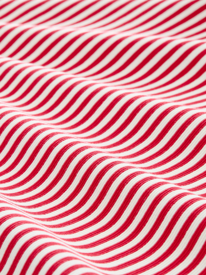 T-shirt structured, red offwhite regular stripe 40556 Bild 8