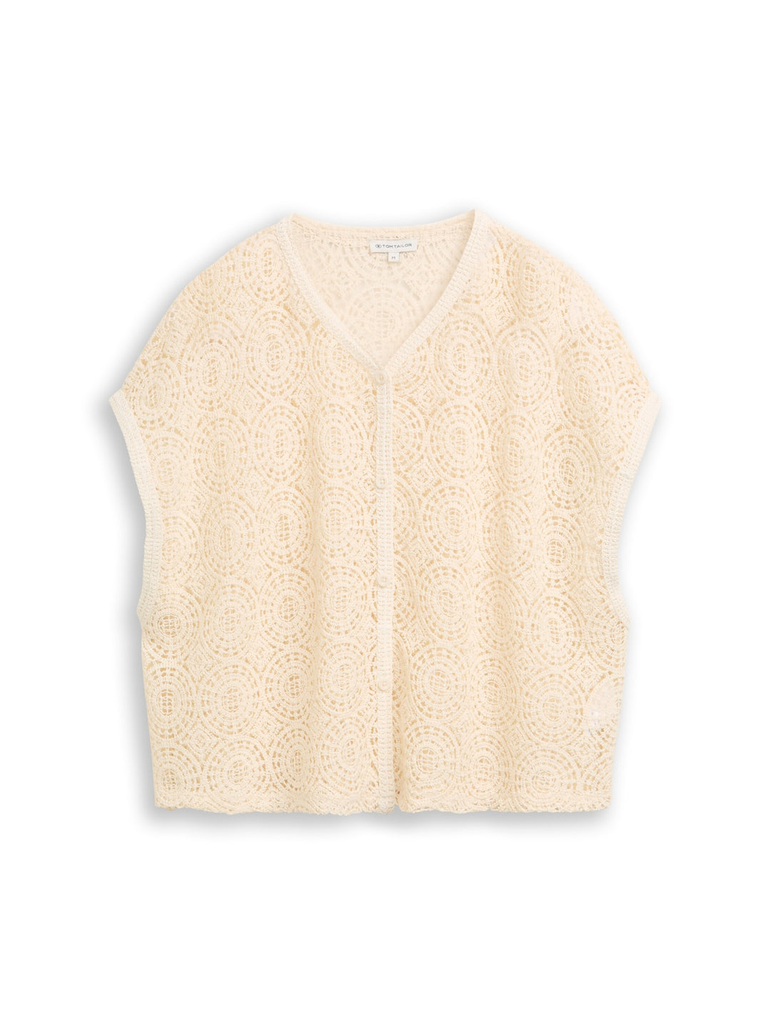 T-Shirt vest buttoned, Dove White 10330 Bild 1