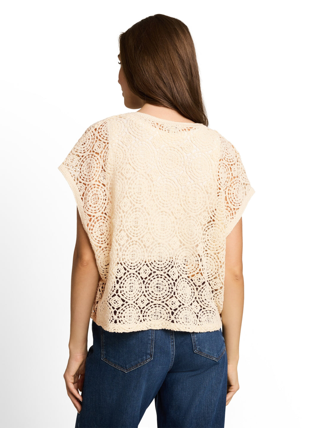 T-Shirt vest buttoned, Dove White 10330 Bild 4