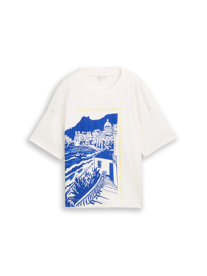 T-Shirt with artwork, Whisper White 10315 Bild 1