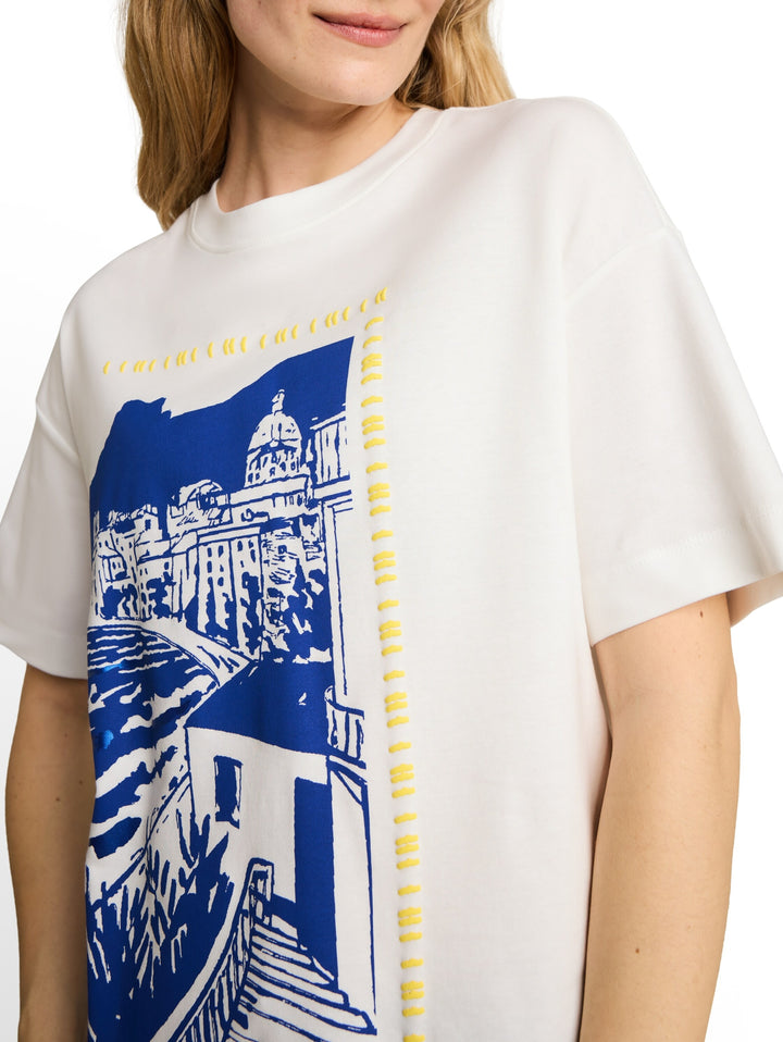T-Shirt with artwork, Whisper White 10315 Bild 6