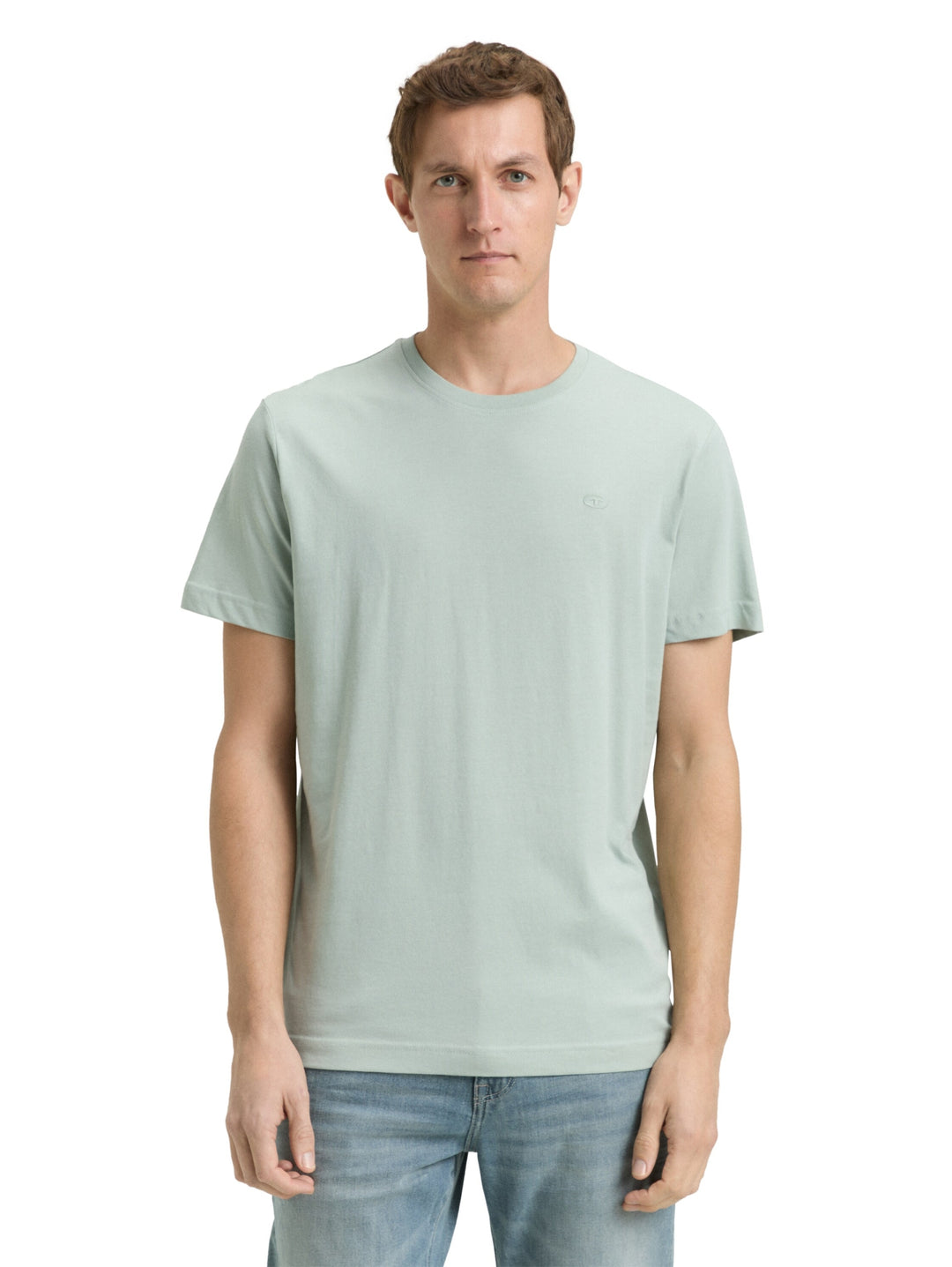 t-shirt with embro, soft greyish green 12792 Bild 5