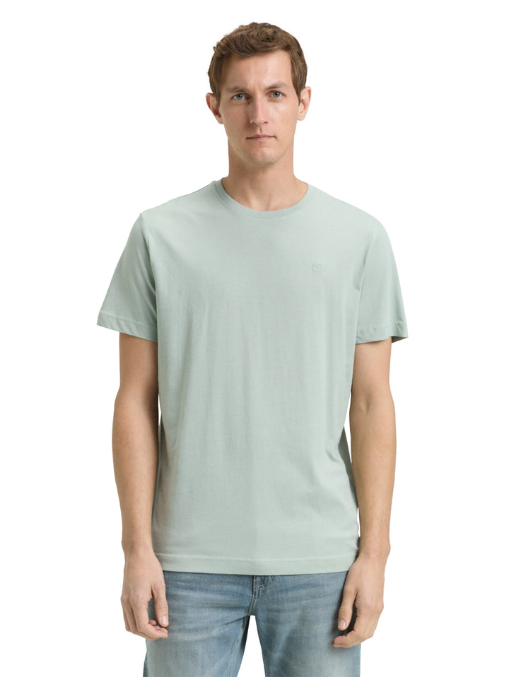 t-shirt with embro, soft greyish green 12792 Bild 5