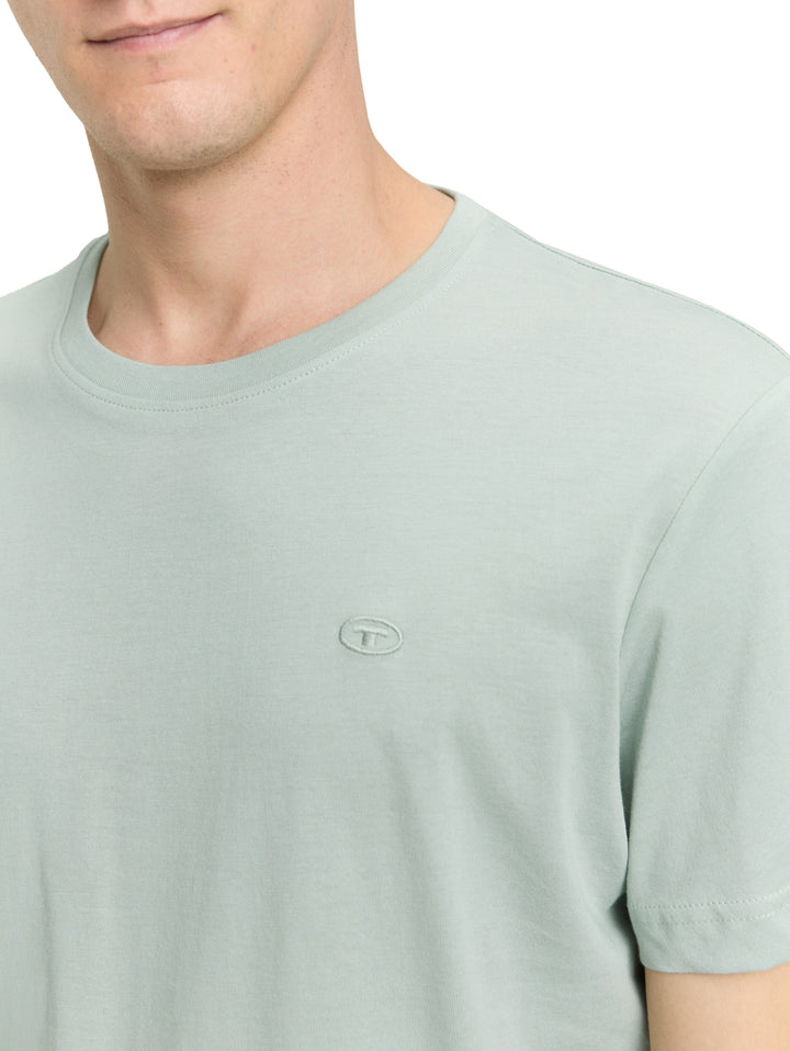 t-shirt with embro, soft greyish green 12792 Bild 6