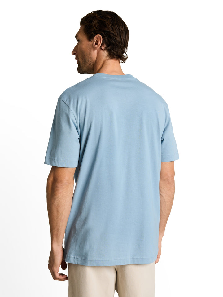 t-shirt with print, mountain spring blue 39441 Bild 4