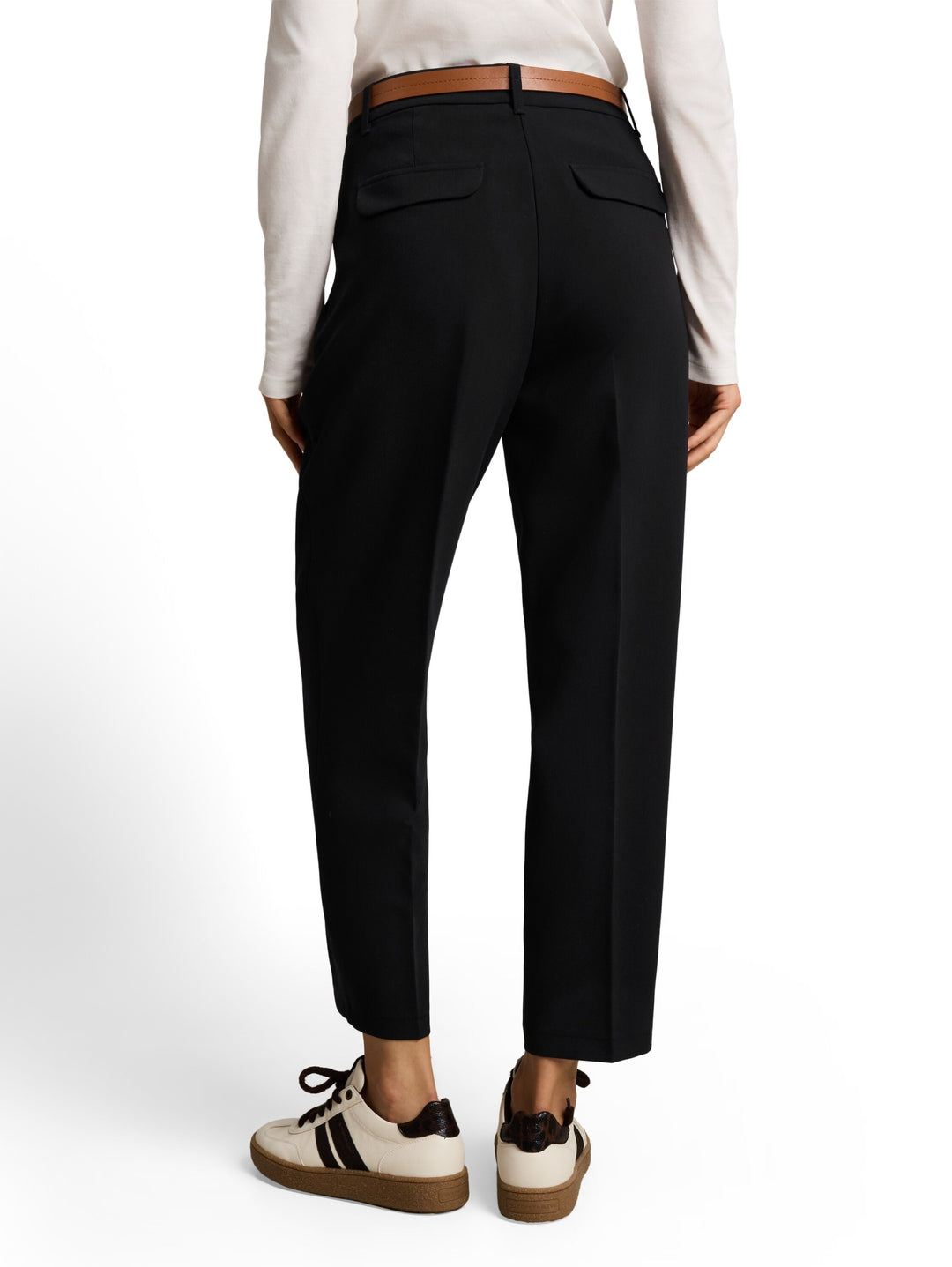 tailored loose fit pants, deep black 14482 Bild 4