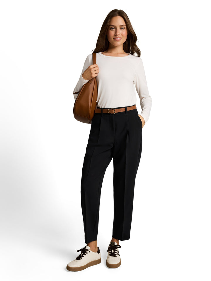 tailored loose fit pants, deep black 14482 Bild 5
