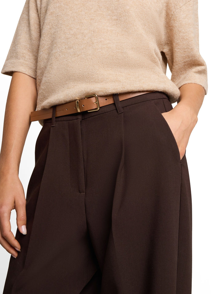 tailored loose fit pants, java dark brown 13234 Bild 5
