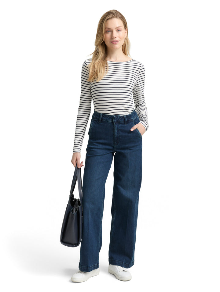 TT MADINA WIDE LEG, Clean Mid Stone Blue Denim 10113 Bild 5