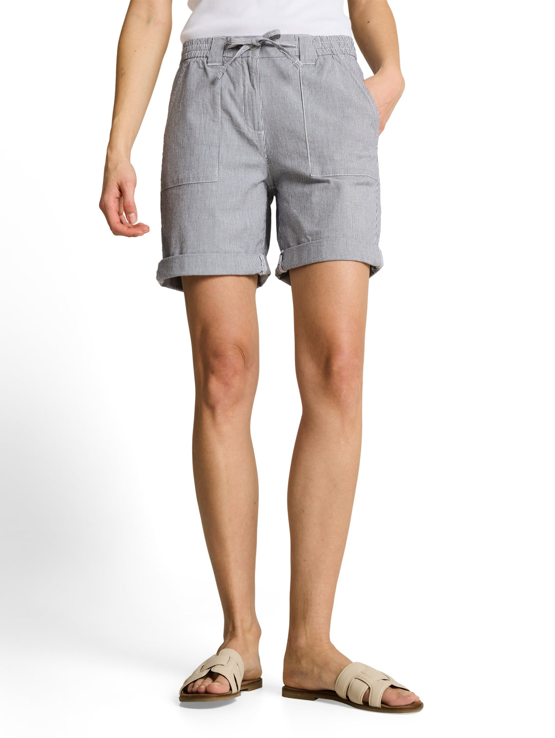 TTChino Bermuda striped, delicate navy white stripe 35456 Bild 2