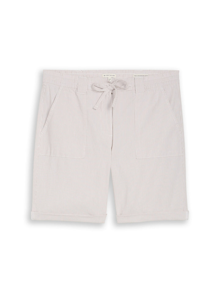TTChino Bermuda striped, delicate taupe grey stripe 39496 Bild 1