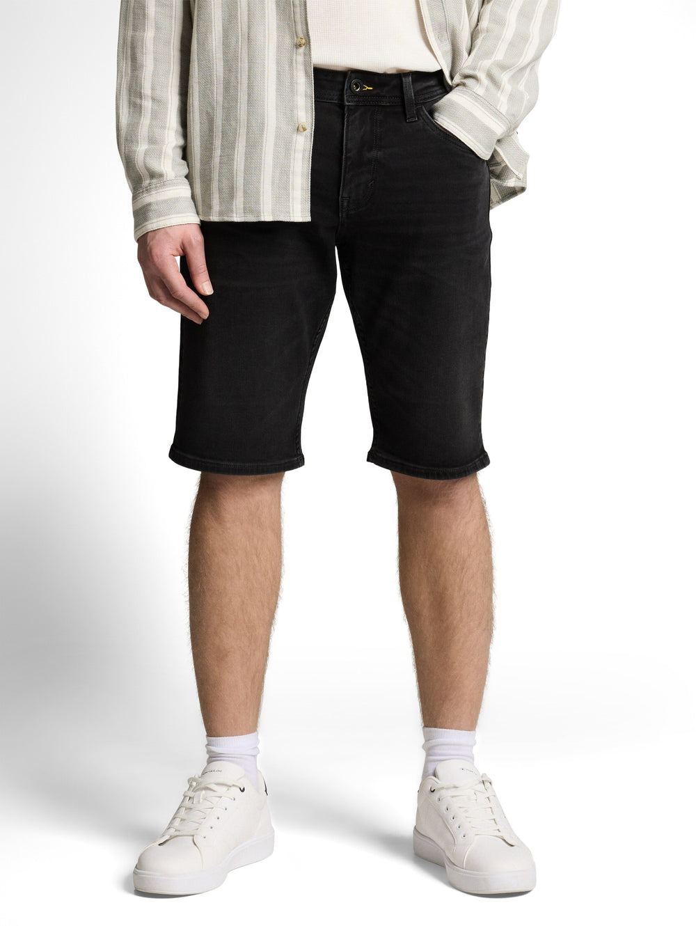 TTJOSH REGULAR SHORTS, dark stone black denim 10264 Bild 2